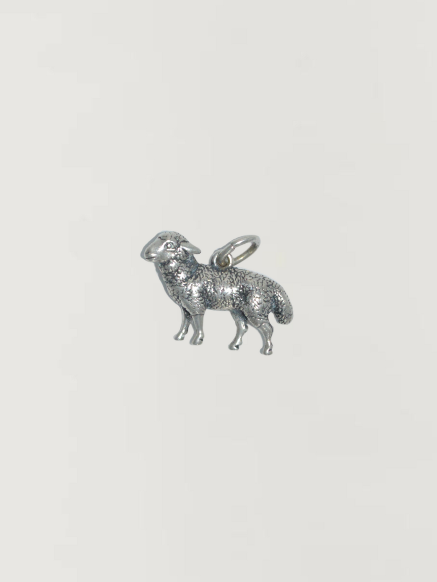 Sheep Charm Vintage Silver