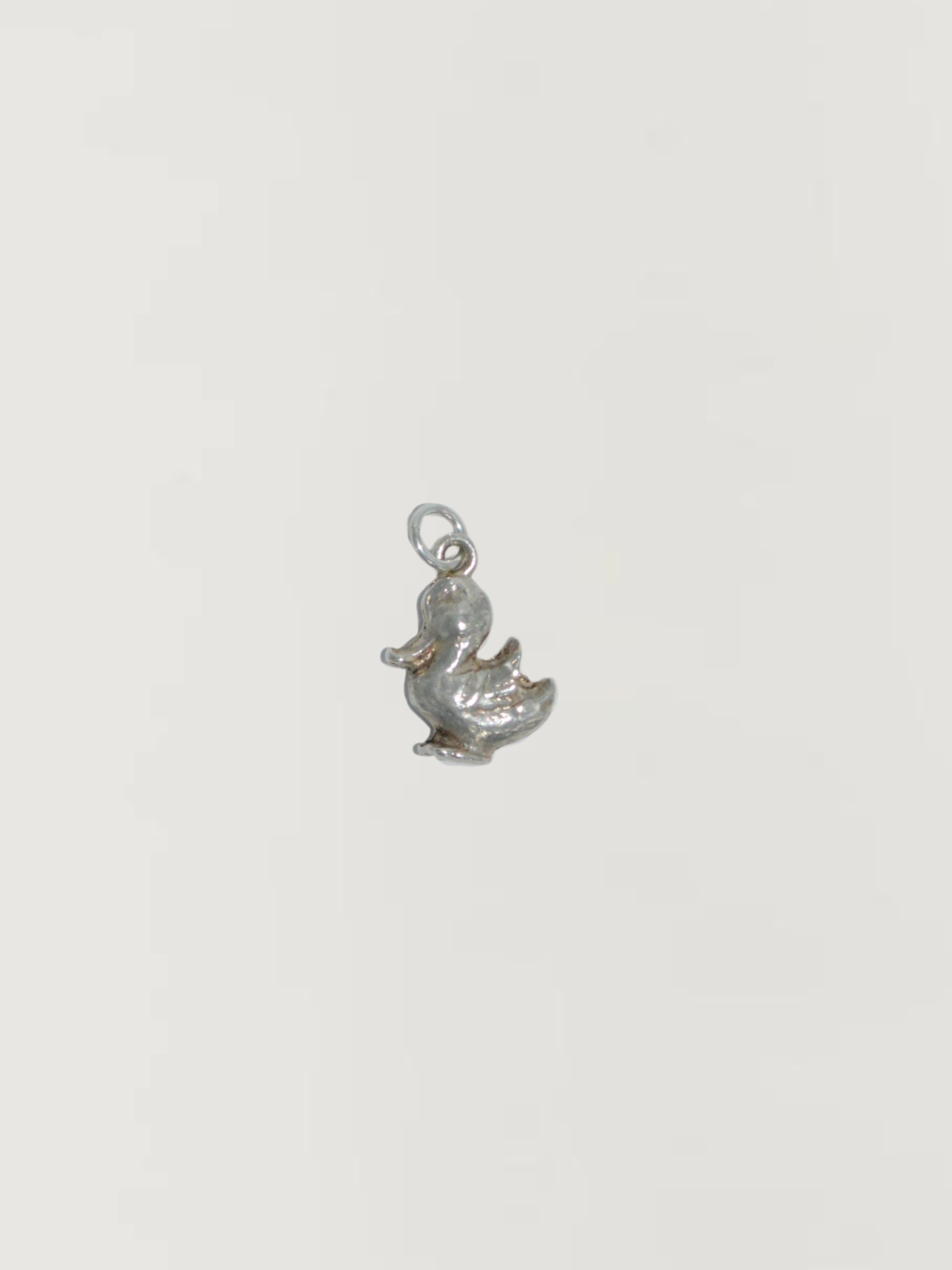 Little Duck Charm Vintage Silver