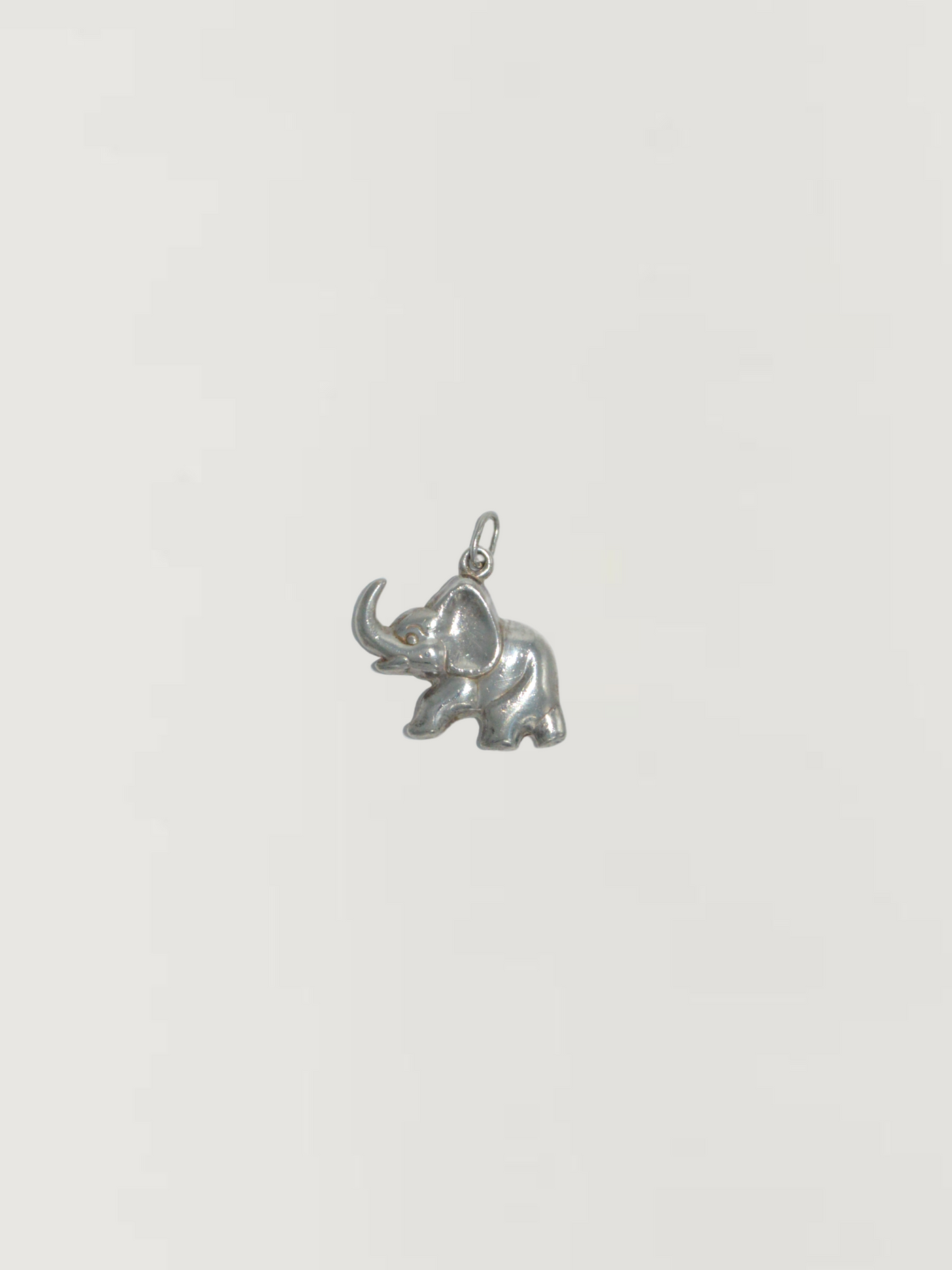 Elephant Charm Vintage Silver