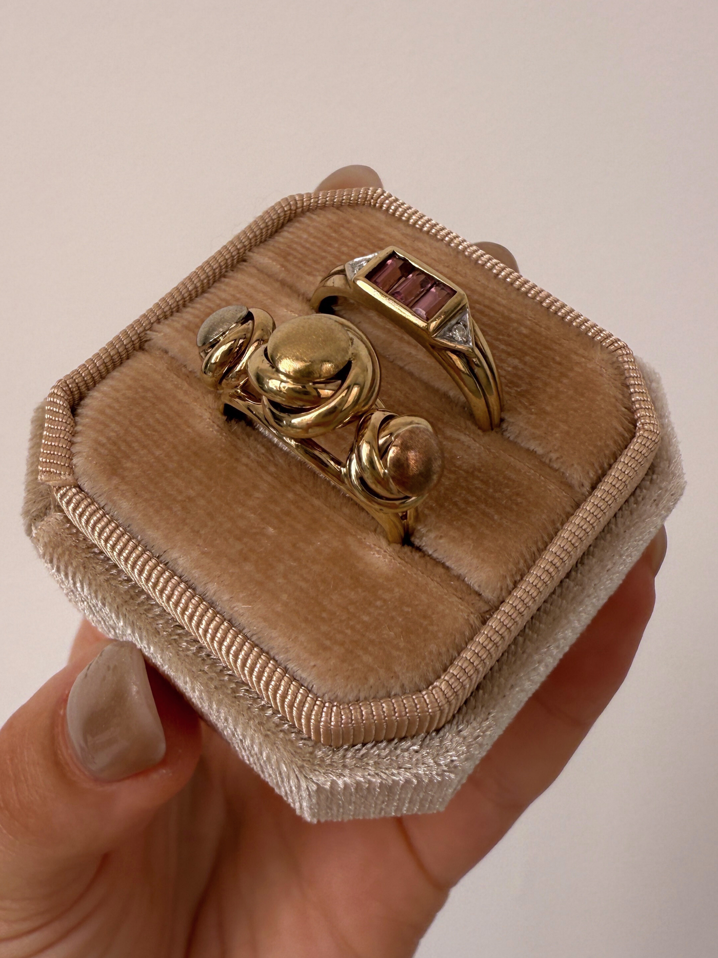 Tripple Knot Ring Vintage Gold
