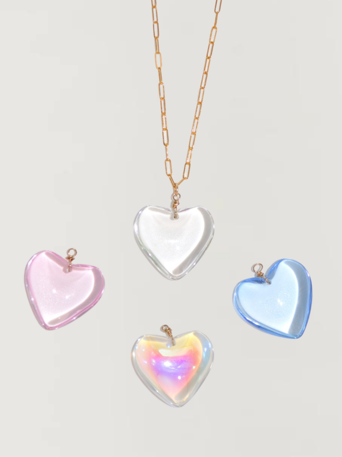 Puffy Heart Necklace Babygirl