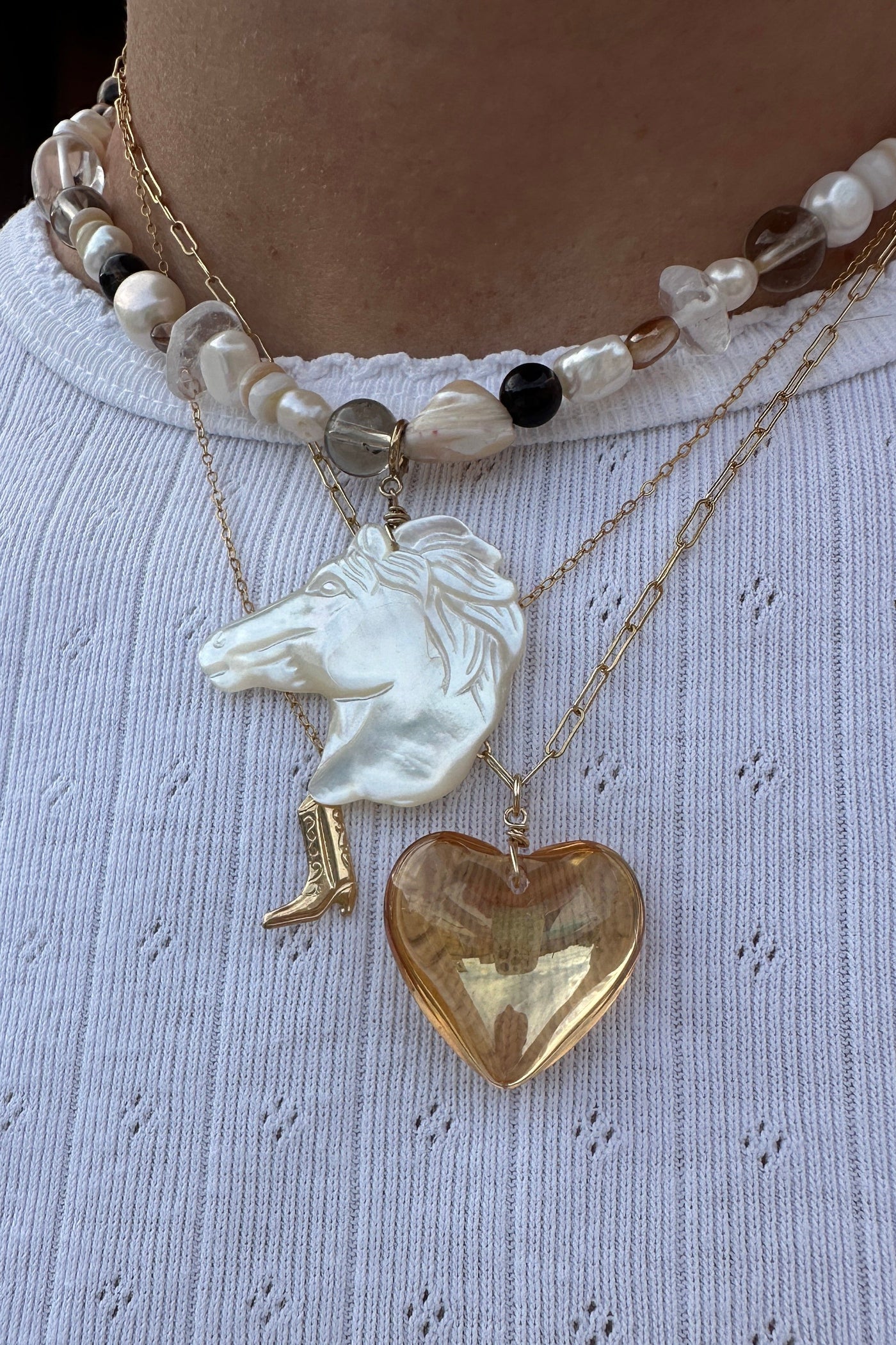 Puffy Heart Necklace